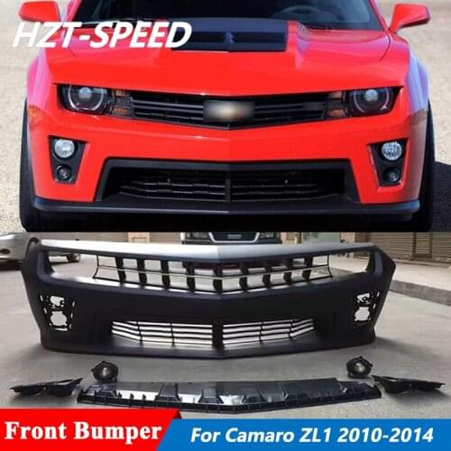 Unpainted PP Material Front Bumper Racing Grills Car Body Kit For Chevrolet Camaro ZL1 Tuning 2010-2014