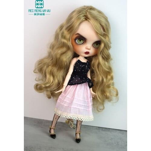 1 Pcs Blyth Doll clothse Candy color long skirt pink, white, khaki for Blyth Azone OB23 OB24 Toys Accessoires