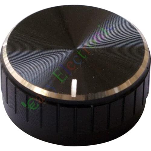 Wholesale and retail 10pc 40mm Pedal Top skirted Black knob Guitar tube Amp JAZZ BASS audio DIY parts free shipping