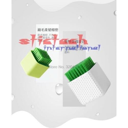 By dhl 200pcs Creative potted dual-use silicone brush home plastic cleaning brush soft hair wash underwear brush laundry brush