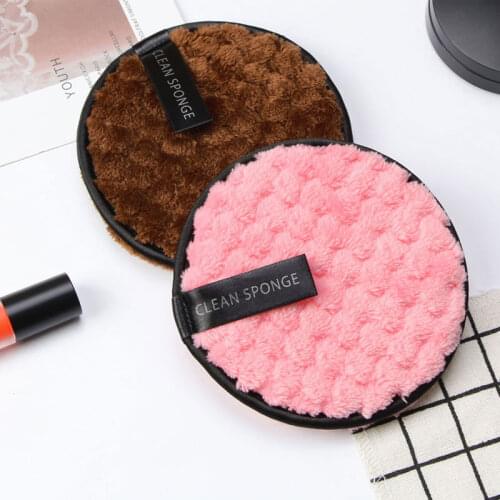 1/3Pcs Microfiber Makeup Remover Pads Reusable Face Cleansing Towel Washable Sponge Double Layer Pads Skin Care Cleansing Puff