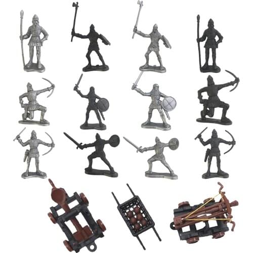 Soldiers Figures Knights Medieval Toy Play Set Mini Model FUN PLAY