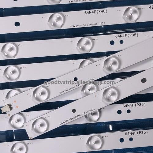 LED backlight strip for EVERLIGHT LBM420P0601-CA-3 LBM420P0501-CB-4 42PFL3208H/12 42PFL3008D/78 42PFL3108K/12 TPT420H2-HVN04