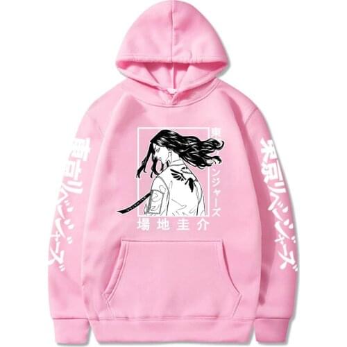 Anime Tokyo Revengers Print Keisuke Baji Hoodies Long Sleeve Sweatshirts Pullover Men Women Casual Kawaii Unisex Clothes