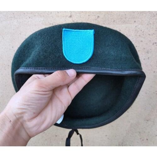 Tomwang2012 United States US Army 19th Special Forces Group Wool Green Beret INSIGNIA Military Hat