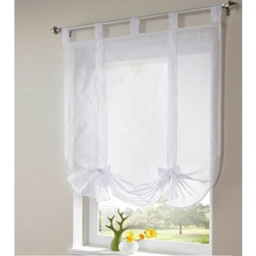New Tulle Curtains European Kitchen Curtains Home Wave Blinds Stitching Colors Living Room Balcony Tieblinds Curtain 1pc