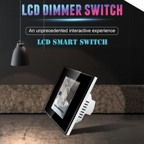 EU US LCD Smart Wifi Dimmer Switch Work with Apple Homekit Alexa Google Home Assistant Switch Dimmer for Smart Home 220V 110V