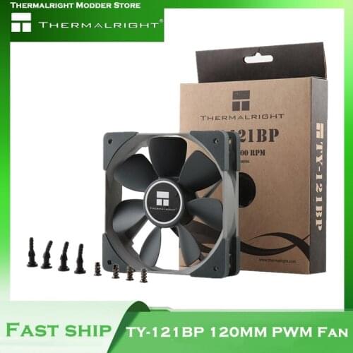 Thermalright TY-121BP 12cm PWM Fan CPU Cooler FDB Bearing 600-1800 RPM 77.28 CFM Quiet & Large Wind Volume