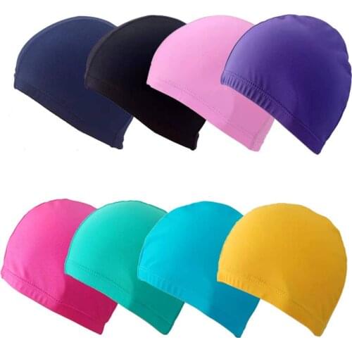 High elastic adult mens and womens style hair protection products swimsuit bonnet sports swimming cap Soft thin