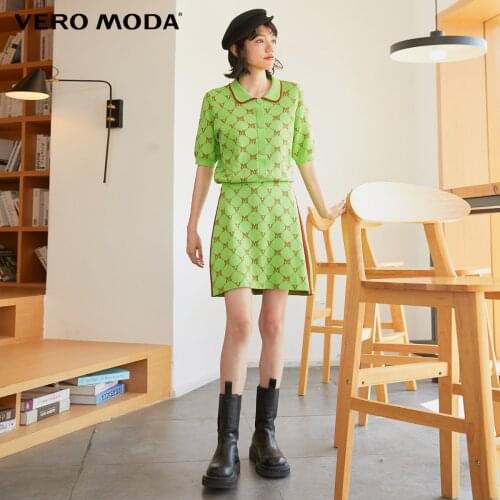 Vero Moda Women Retro Letter Slim Fit Knitted Skirt | 32031J008