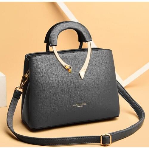 Luxury Ladies Soft Leather Quality Brand 2021 New Arrival Soft Pu Leather Female Shoulder Bags Women Handbags