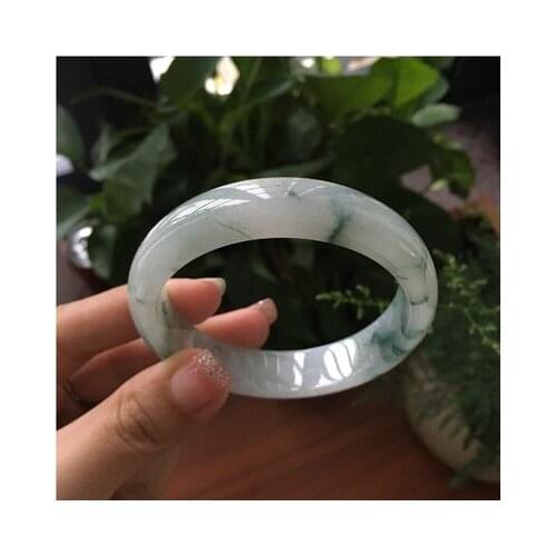 2020 Natural Burmese Bracelet Jadeite 54-64mm Bracelet Elegant Princess Jewelry Best Gift