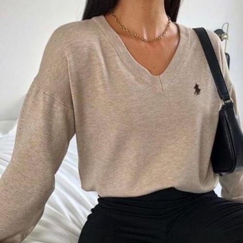 2021 goth bottoming shirt equipped with men women autumn Korean vintage printing loose bf O-neck long-sleeved T-shirt top