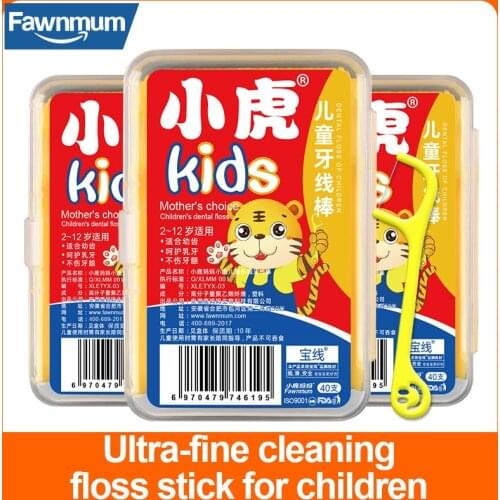 Fawnmum 40pcs Dental Floss Cute Smiley Teeth Care Oral Hygiene Dentistry Interdental Brushes Toothpicks Toothbrush Picks Beauty