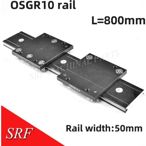 50mm width Double axis linear guide rail OSGR10 L=800mm with OSGB10 linear bearing block for machine