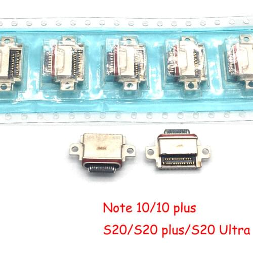 50pcs USB Charging Port Plug Dock Connector Socket For Samsung Galaxy S20 / S20 Plus / Note 10 / Note 10 Plus