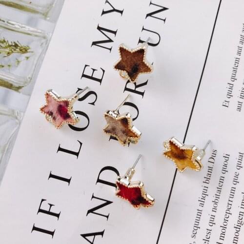 Heart Wool Stuff Stud Earring Accessories Pendant Necklace Supplies for Jewelry Making Accessories Components 6pcs