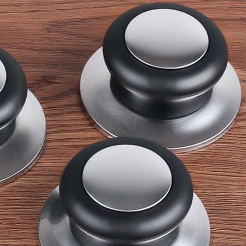 6Pcs Heat Resistant Pot Pan Lid Knob Universal Stainless Steel Bakelite Lifting Handle Kitchen Cookware Replacement Part