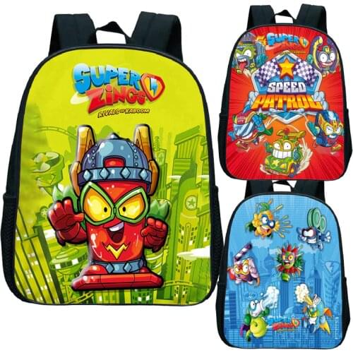 Kids Game Super Zings Series 6 Kindergarten Backpack Child Superzings Primary School Bag Nursery Toddler Bookbag Gift Rucksack