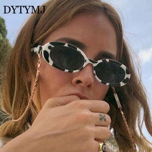 DYTYMJ 2020 Small Oval Sunglasses Women Luxury Brand Sun Glasses for Women/Men Fashion Candy Color Glasses Vintage Oculos De Sol