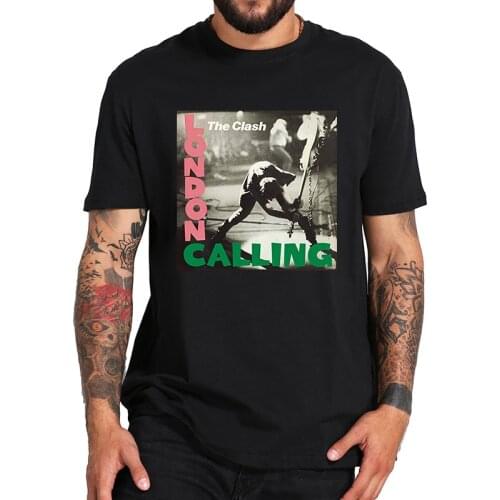 London Calling mans T-shirt The Clash Album 3D print Tshirt English Rock Band Summer High Quality Soft Round Neck Tops
