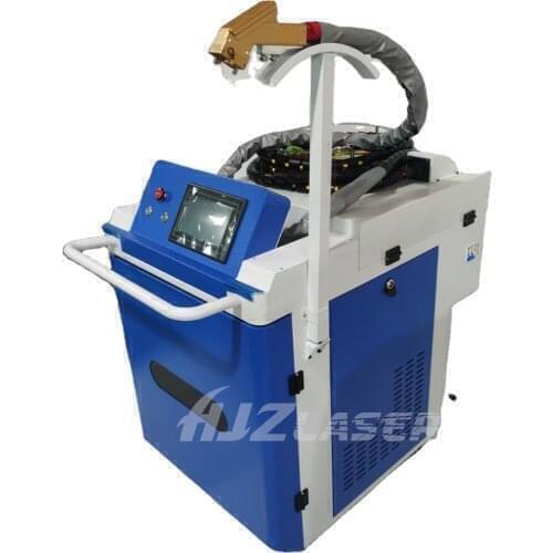 100W Fiber Laser Cleaning Machine Backpack Portable Rust Removal System Metal Surface Cleaner