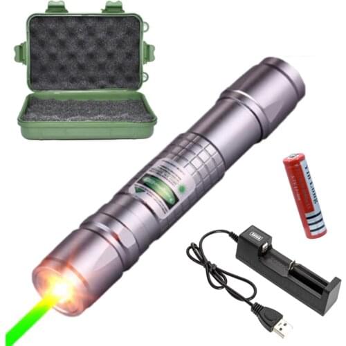 5mW High Power Hunting Green Laser USB Charging Tactical Laser Pointer Powerful Burning Laser Pointer 018 Portable Laser Pointer