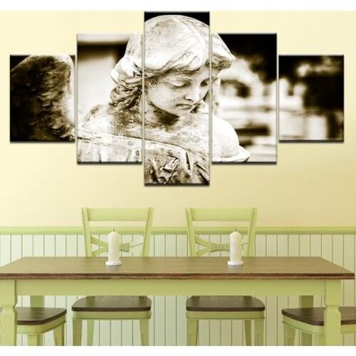 On Baptism Against the Donatists 5 piece Wallpapers modern Modular Poster art Canvas painting for Living Room Home Decor