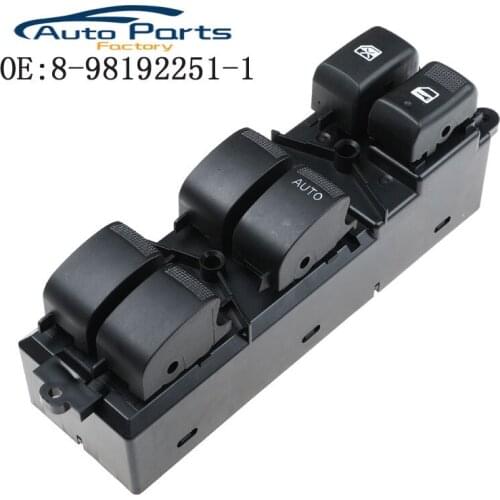New Front Right Electric Power Window Master Switch For Isuzu D-Max Dmax Pickup 2012-2019 8-98192251-1 8981922511