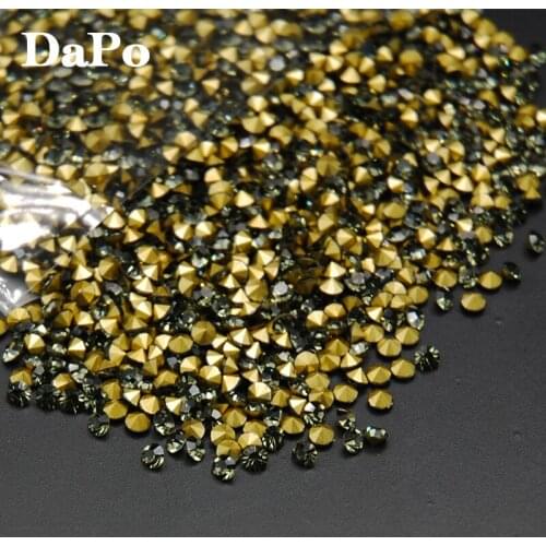 Wholesale Crystal!SS4-SS30 Black Diamond Color Round Point Back Glass Rhinestones Chatons Stones Strass