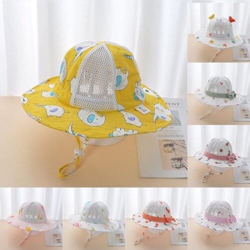 Summer Bucket Hat Kids Toddler Kids Newborn Infant Baby Boys Girls Fruit Animal Uv Protection Sun Hat Cap Baby Hat Bucket Cap