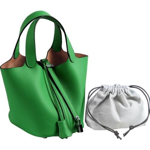 100% Genuine Leather Women Brand Handbags,Luxury Handbags Women Bags Designer Tote Bag Classical Soft Leather Bucket Bag