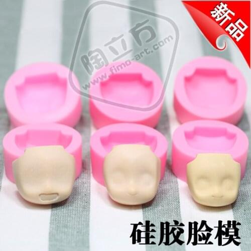 DIY Face Silicone Mold doll face mold cartoon proportional male face female face mold hand tools