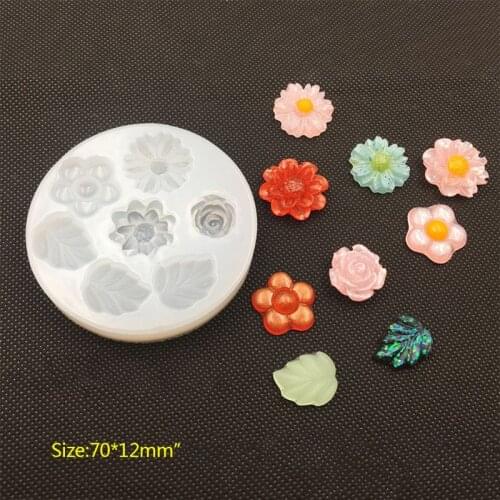Silicone Silicone Mold DIY Jewelry Crystal Epoxy Resin Decoration Cake Pendant Molds Bakery Dessert Ice Cream Flower Animal Art