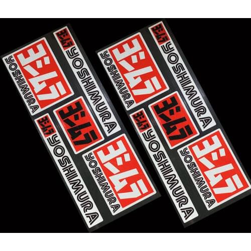 Reflective Motorcycle Side Strip Bike Helmet Yoshimura Decals Stickers