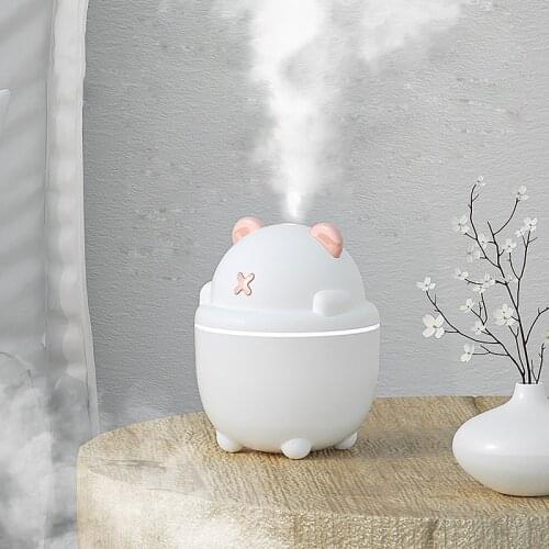 ELOOLE 200 ML New Mini USB Ultrasonic Air Humidifier Aroma Essential Oil Diffuser Fine Spray With Lamp Moisturize For Home Car