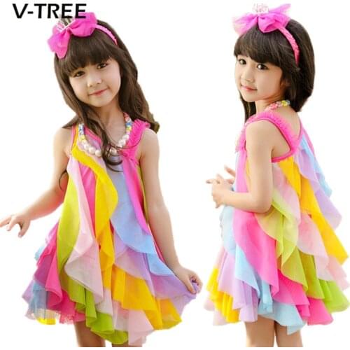 Летние платья для девочек V-TREE China At AliExpress