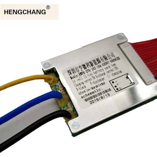 High Quality 16S Bms 60v 15a for Electric Motorcycle Lithium Battery Charging Voltage 67.2v PCM HENGCHANG Dropshipping