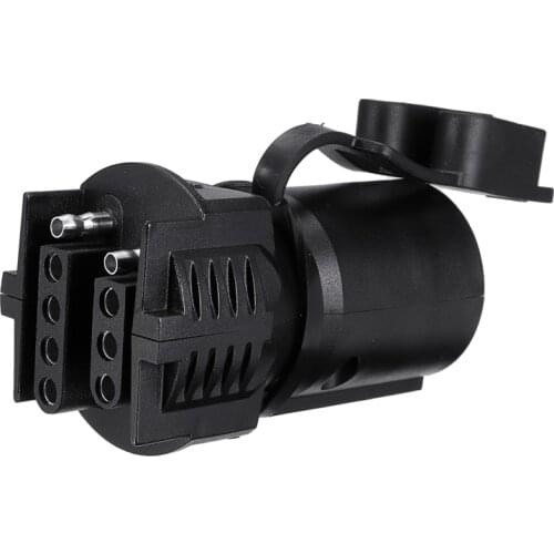 1pc 7 Pin American Standard Socket Double Row Plug Adapter 12V RV Trailer Tow Connector For Trailer RV Yacht Accessories