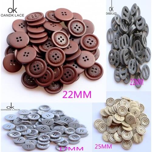 15PCS 4 Hole Plastic Resin Round Buttons Black White Button Fit Sewing Scrapbooking DIY