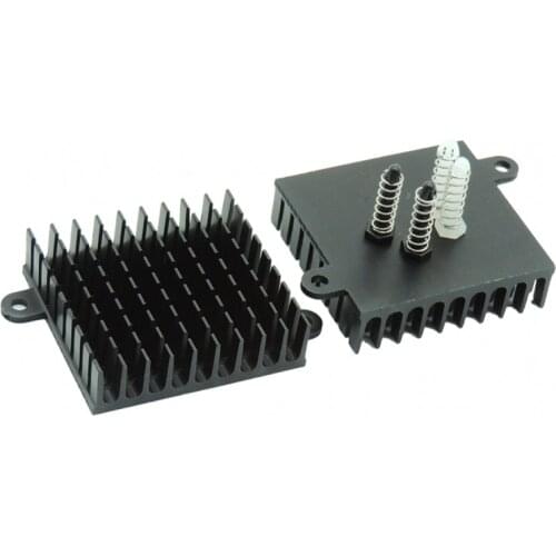 43x40x11mm black extruded aluminum radiator high quality IC chip radiator 43*40*11mm with screws
