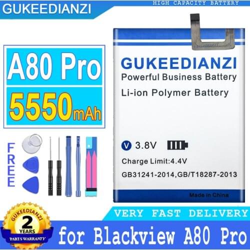 5550mAh GUKEEDIANZI Battery for Blackview A80 Pro A80Pro