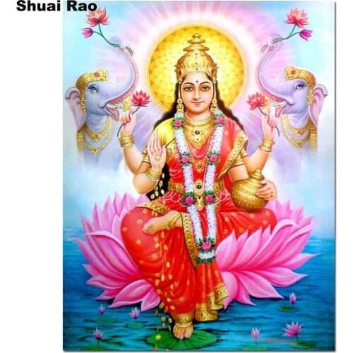 Diamond painting Indian Ganesha Elephant picture of rhinestones diamond mosaic puzzles full square round diamond embroidery gift