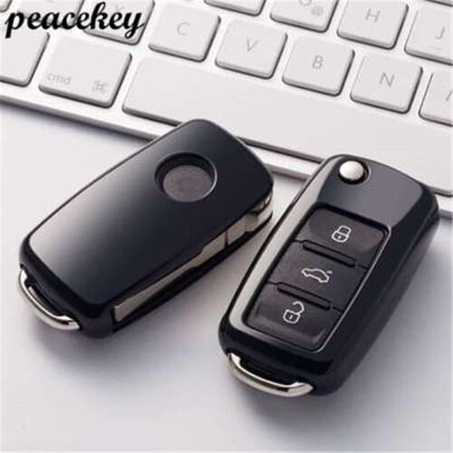 TPU car key cover case shell fob for VW Golf Bora Jetta POLO GOLF Passat For Skoda Octavia A5 Fabia