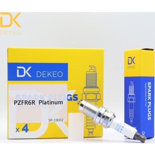 Dekeo Platinum LZFR6AI（3656）OEM Spark Plug Set Fit for Subaru 2.5T Chana CX 70T for Haima S5 1.5T for Zotye T600/T700 X7 4PCS