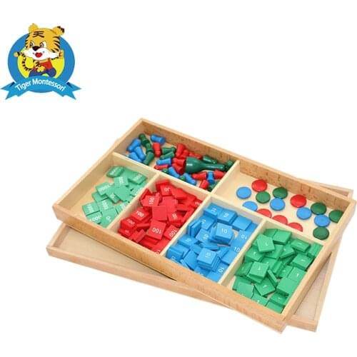 Montessori Wooden Stamp Game toys