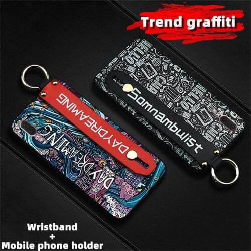 Phone Holder New Arrival Phone Case For Huawei P20 Kickstand Waterproof Graffiti Durable Back Cover
