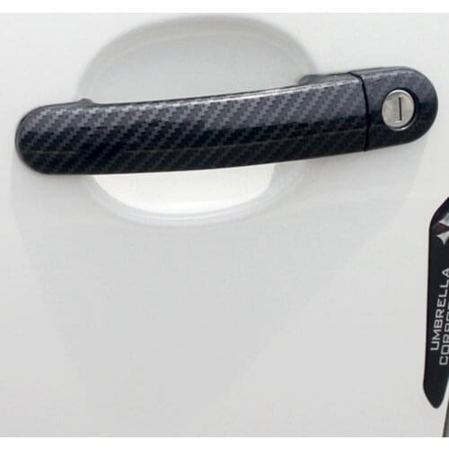 For Seat Altea Altea XL 2004- 2014 2015 2016 ABS Chrome Carbon Fiber Car Door Handle Cover Trim Car Accessories Styling Sticker