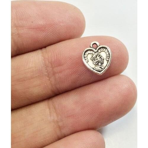 Eruifa 20pcs 8mm Heart Beauty Coin Wholesell necklace,earring bracelet jewelry DIY handmade 3 colors