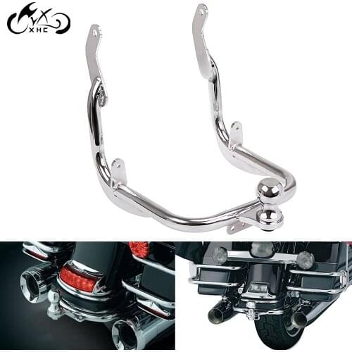 Motorcycle Chrome Trailer Tow Hitch Receiver For Harley Touring Road Electra Street Glide Road King FLHR 2009-2013 FLTRX 15-19